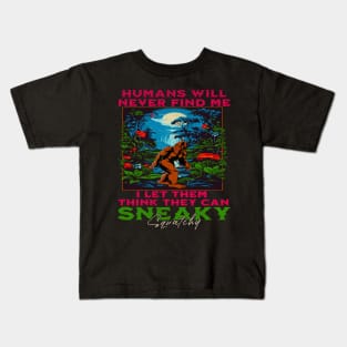 Sneaky Sasquatch Kids T-Shirt